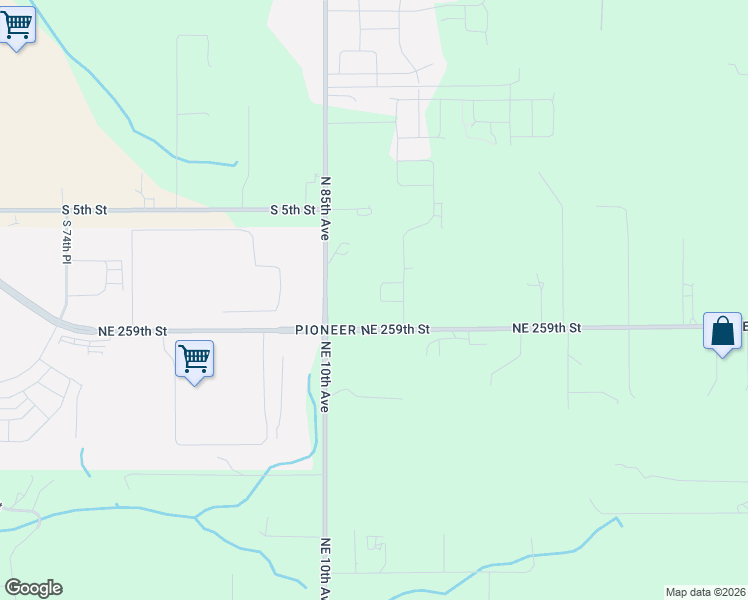 map of restaurants, bars, coffee shops, grocery stores, and more near 825 South Goose Loop in Ridgefield