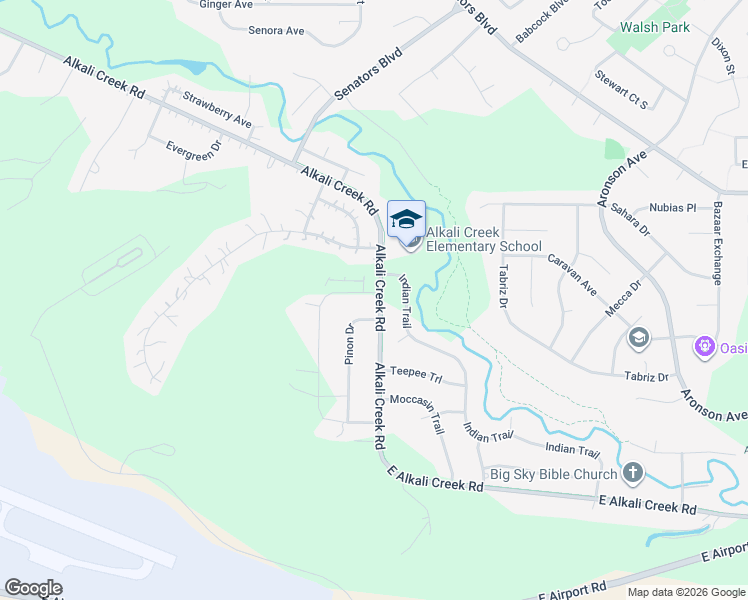 map of restaurants, bars, coffee shops, grocery stores, and more near 661 Tumbleweed Drive in Billings