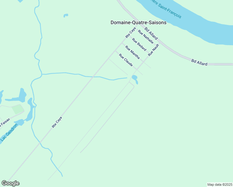 map of restaurants, bars, coffee shops, grocery stores, and more near 540 Rue Nault in Drummondville