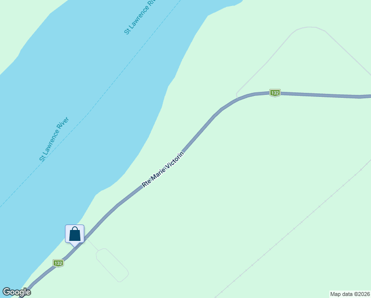 map of restaurants, bars, coffee shops, grocery stores, and more near Route Marie Victorin in Contrecoeur