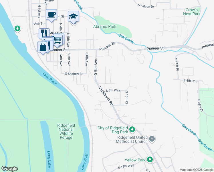 map of restaurants, bars, coffee shops, grocery stores, and more near 925 Cemetery Road in Ridgefield