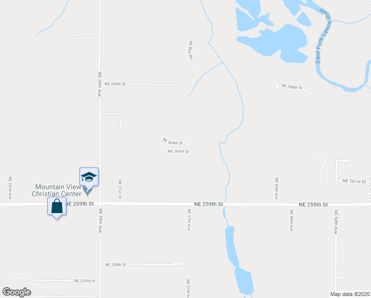 map of restaurants, bars, coffee shops, grocery stores, and more near 26314 Northeast 37th Avenue in Ridgefield