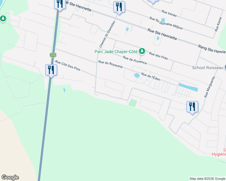 map of restaurants, bars, coffee shops, grocery stores, and more near 879 Rue Jean Paul Lemieux in Saint-Lin-Laurentides
