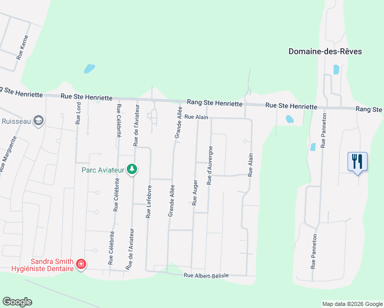 map of restaurants, bars, coffee shops, grocery stores, and more near 764 Rue Auger in Saint-Lin-Laurentides