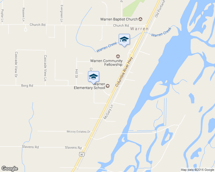 map of restaurants, bars, coffee shops, grocery stores, and more near 34555 Berg Road in Warren