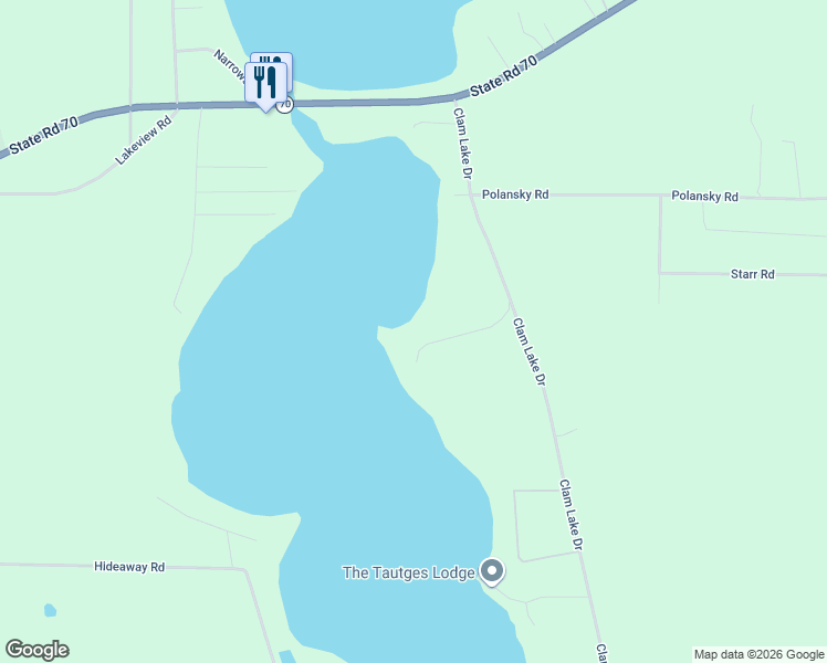 map of restaurants, bars, coffee shops, grocery stores, and more near 6602 Southview Point in Siren