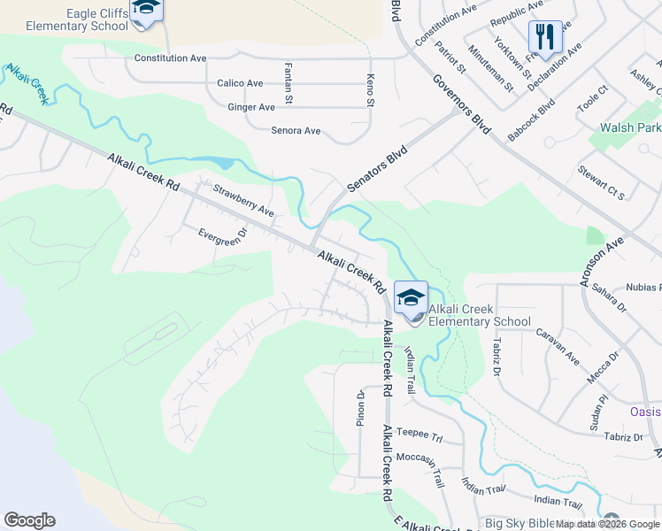 map of restaurants, bars, coffee shops, grocery stores, and more near 906 Alkali Creek Road in Billings