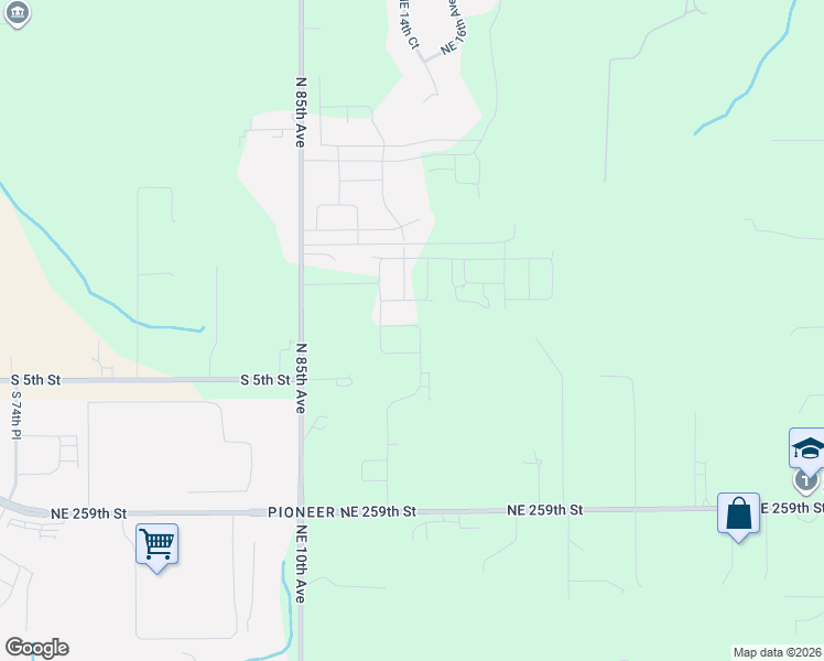 map of restaurants, bars, coffee shops, grocery stores, and more near 337 South 88th Avenue in Ridgefield