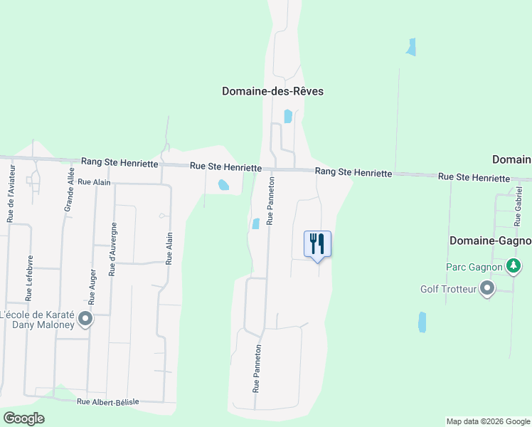 map of restaurants, bars, coffee shops, grocery stores, and more near 1004 Rue Panneton in Saint-Lin - Laurentides