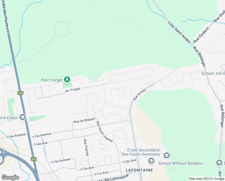 map of restaurants, bars, coffee shops, grocery stores, and more near 235 Rue Noël-Chabanel in Saint-Jérôme