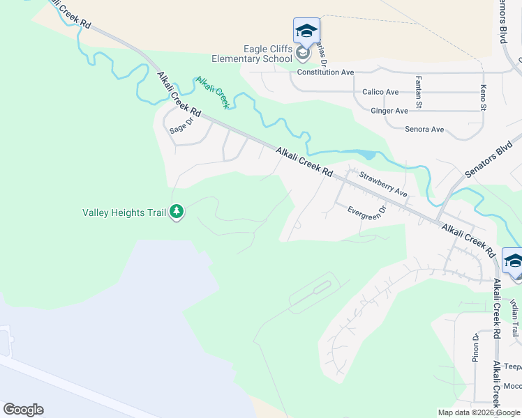 map of restaurants, bars, coffee shops, grocery stores, and more near 1740 Valley Heights Road in Billings