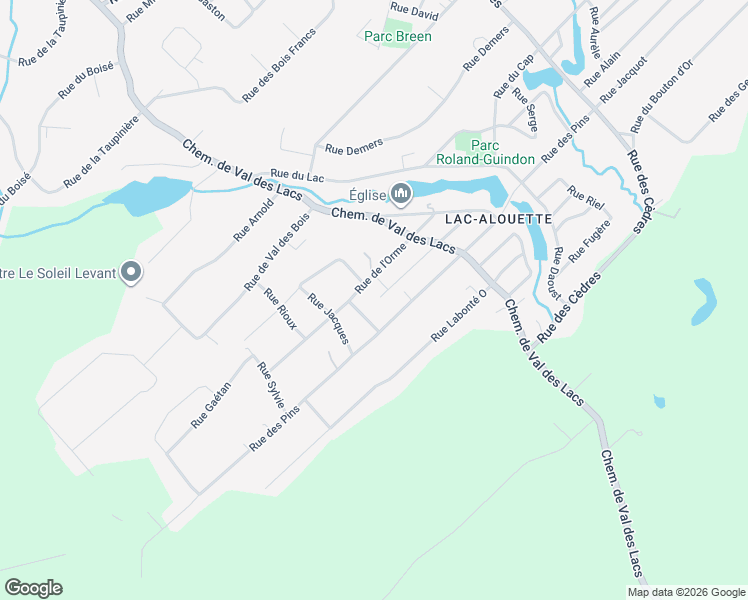 map of restaurants, bars, coffee shops, grocery stores, and more near 416 Rue Sainte Thérèse in Sainte-Sophie