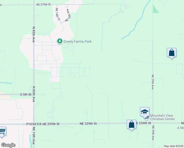 map of restaurants, bars, coffee shops, grocery stores, and more near 216 South 93rd Place in Ridgefield