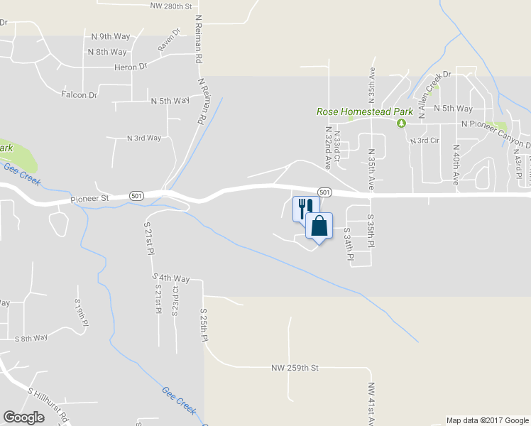map of restaurants, bars, coffee shops, grocery stores, and more near 20 South 30th Place in Ridgefield
