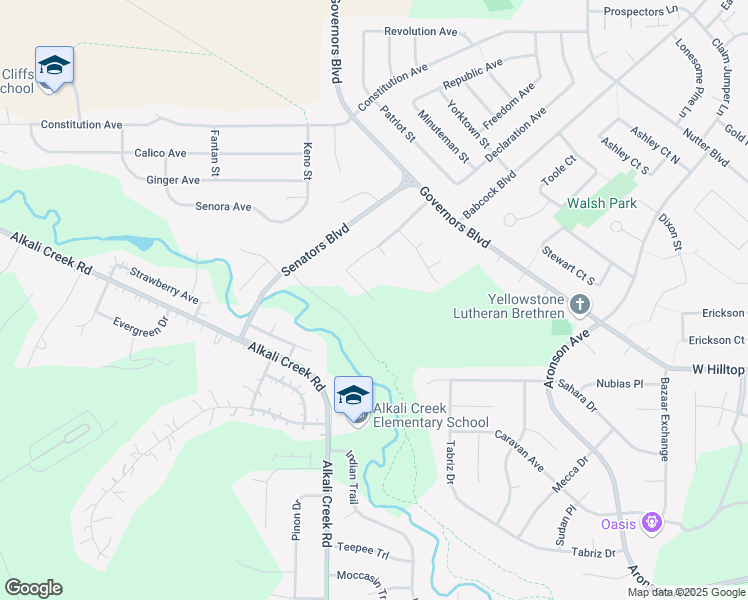 map of restaurants, bars, coffee shops, grocery stores, and more near 700 Asteroid Avenue in Billings