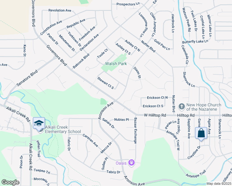 map of restaurants, bars, coffee shops, grocery stores, and more near 847 Governors Boulevard in Billings