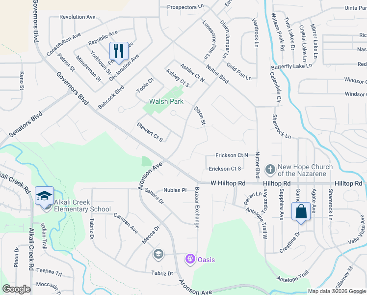 map of restaurants, bars, coffee shops, grocery stores, and more near 908 Dixon Street in Billings