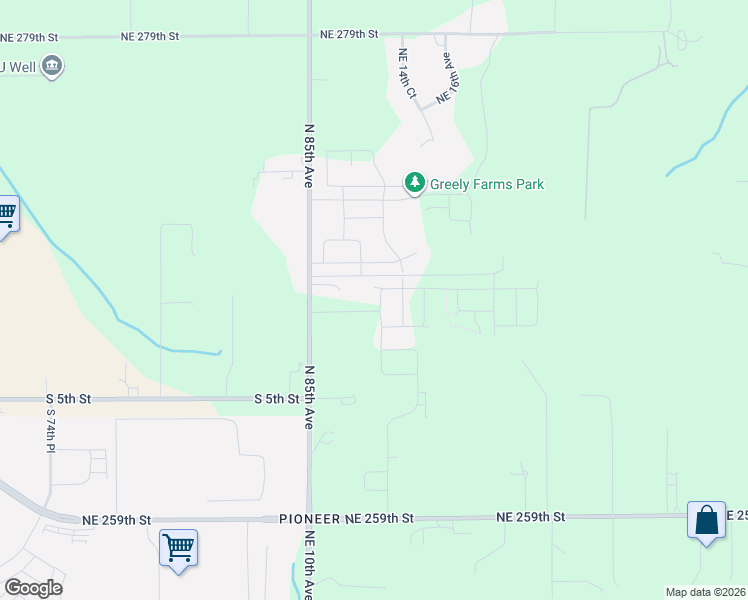 map of restaurants, bars, coffee shops, grocery stores, and more near 117 South 87th Avenue in Ridgefield