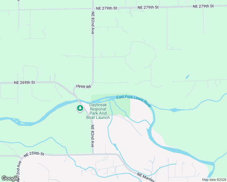 map of restaurants, bars, coffee shops, grocery stores, and more near 26829 Northeast 82nd Avenue in Battle Ground