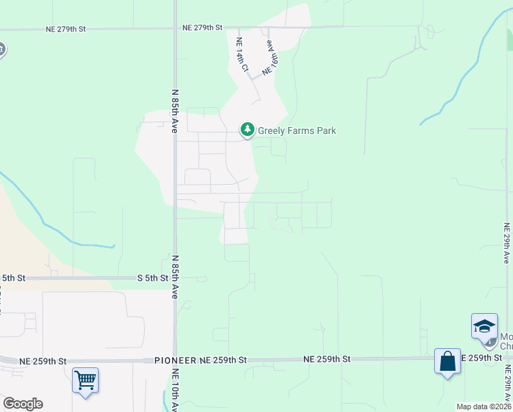 map of restaurants, bars, coffee shops, grocery stores, and more near 8824 North 1St Circle in Ridgefield