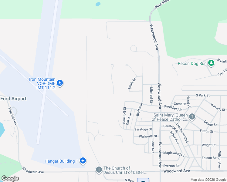 map of restaurants, bars, coffee shops, grocery stores, and more near 830 Turner Road in Kingsford