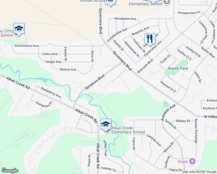 map of restaurants, bars, coffee shops, grocery stores, and more near 949 Neptune Boulevard in Billings