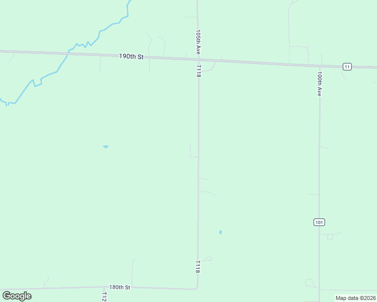 map of restaurants, bars, coffee shops, grocery stores, and more near 18571 105th Avenue in Milaca