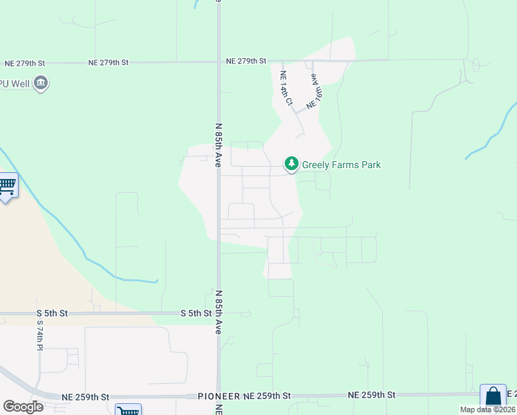 map of restaurants, bars, coffee shops, grocery stores, and more near 8622 North 3rd Way in Ridgefield
