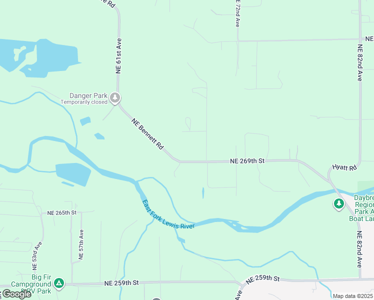map of restaurants, bars, coffee shops, grocery stores, and more near 6700 Northeast 269th Street in Battle Ground