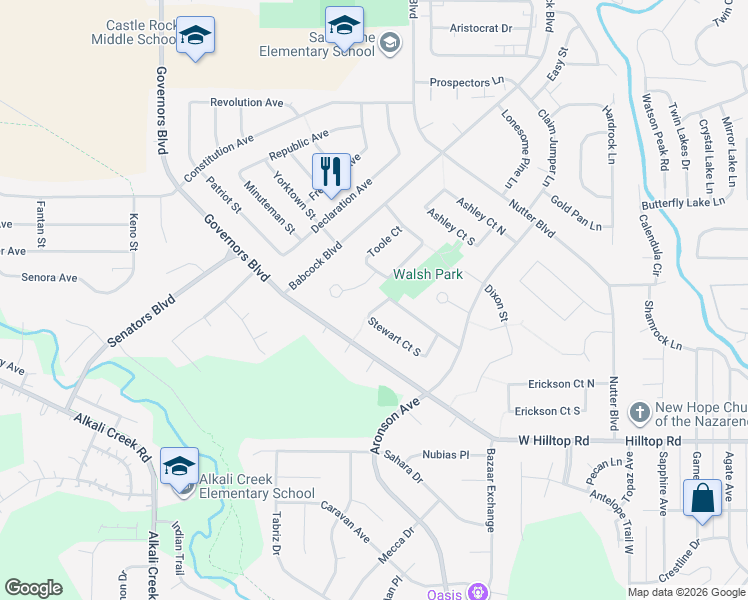 map of restaurants, bars, coffee shops, grocery stores, and more near 1021 Toole Circle in Billings
