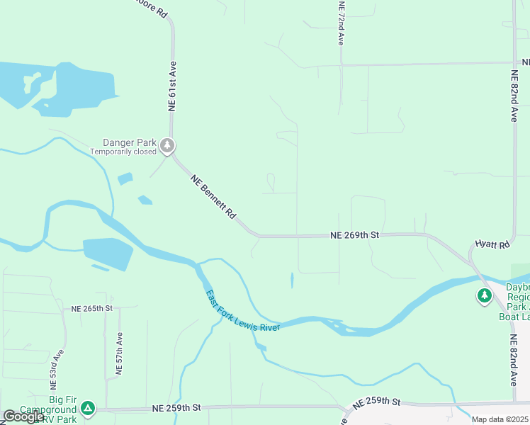 map of restaurants, bars, coffee shops, grocery stores, and more near 6700 Northeast 269th Street in Battle Ground