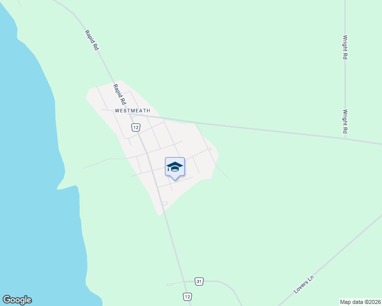 map of restaurants, bars, coffee shops, grocery stores, and more near 22 Creek Street in Whitewater Region
