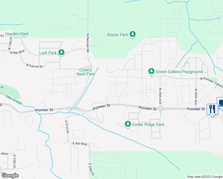 map of restaurants, bars, coffee shops, grocery stores, and more near 2834 North Smythe Road in Ridgefield