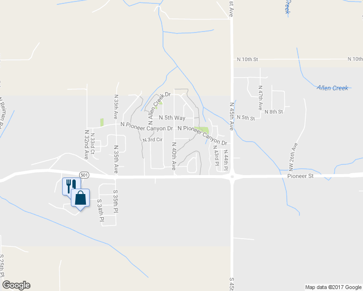map of restaurants, bars, coffee shops, grocery stores, and more near 4007 North 3rd Circle in Ridgefield