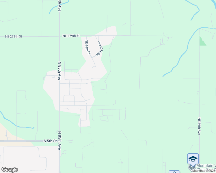 map of restaurants, bars, coffee shops, grocery stores, and more near 204 North 89th Loop in Ridgefield