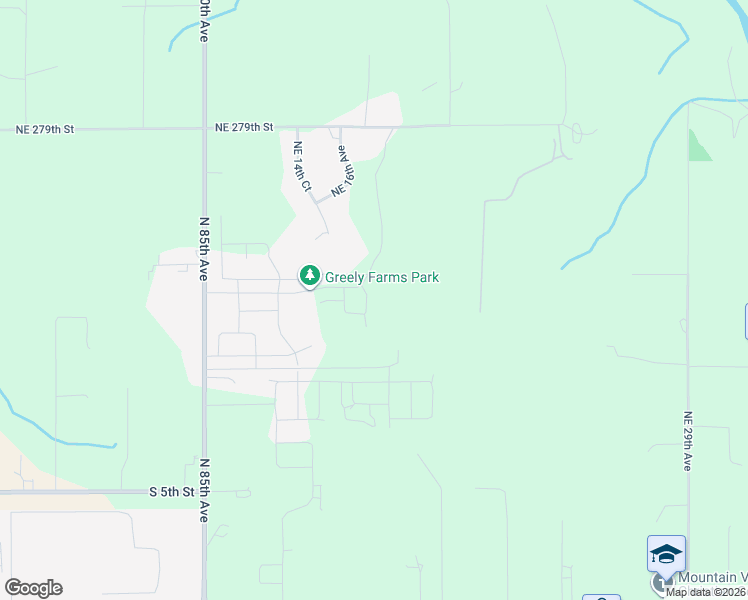 map of restaurants, bars, coffee shops, grocery stores, and more near 204 North 89th Loop in Ridgefield