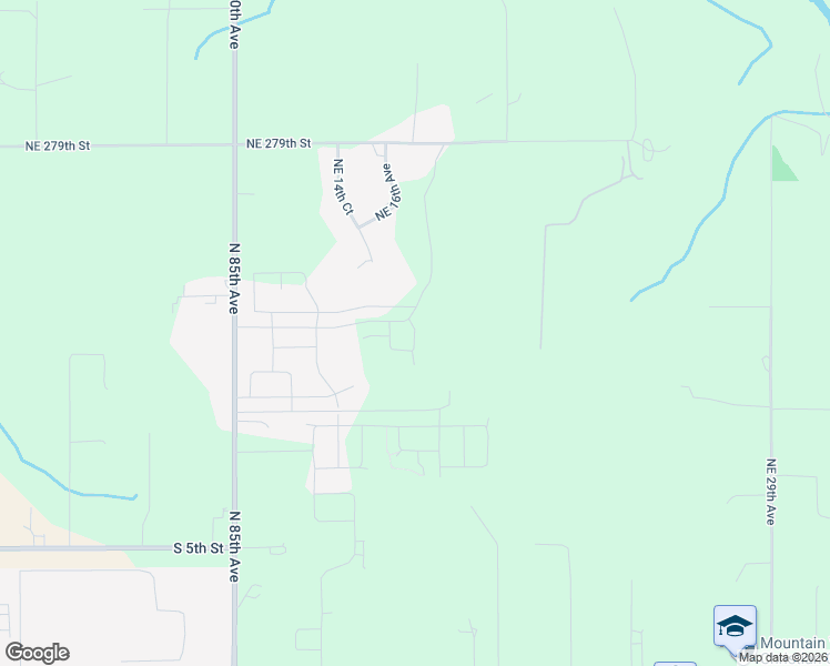 map of restaurants, bars, coffee shops, grocery stores, and more near 206 North 89th Loop in Ridgefield