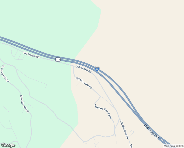 map of restaurants, bars, coffee shops, grocery stores, and more near 5507 Old Montana Road in Billings
