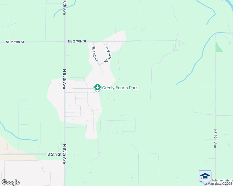 map of restaurants, bars, coffee shops, grocery stores, and more near 26901 Northeast 10th Avenue in Ridgefield