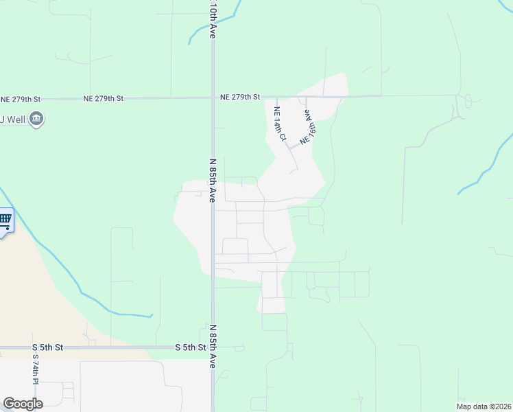 map of restaurants, bars, coffee shops, grocery stores, and more near 8713 North 5th Street in Ridgefield