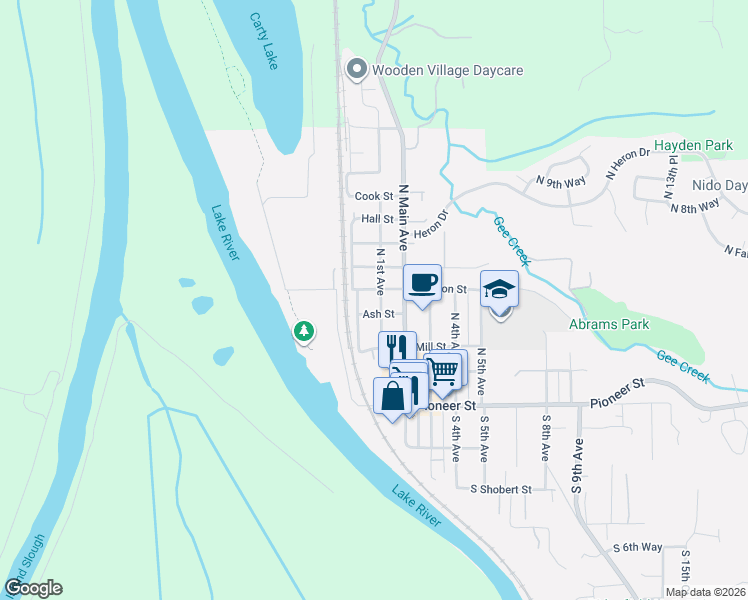 map of restaurants, bars, coffee shops, grocery stores, and more near 4 West Division Street in Ridgefield
