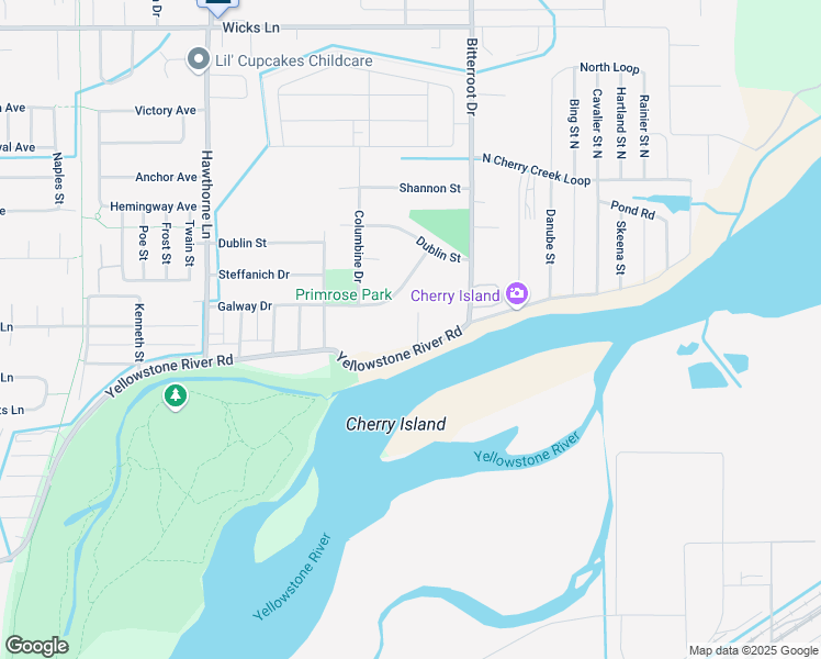 map of restaurants, bars, coffee shops, grocery stores, and more near 1119-1123 Iristan Ln in Billings