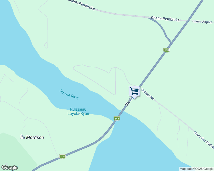 map of restaurants, bars, coffee shops, grocery stores, and more near 8 Chemin Allard in Chapeau