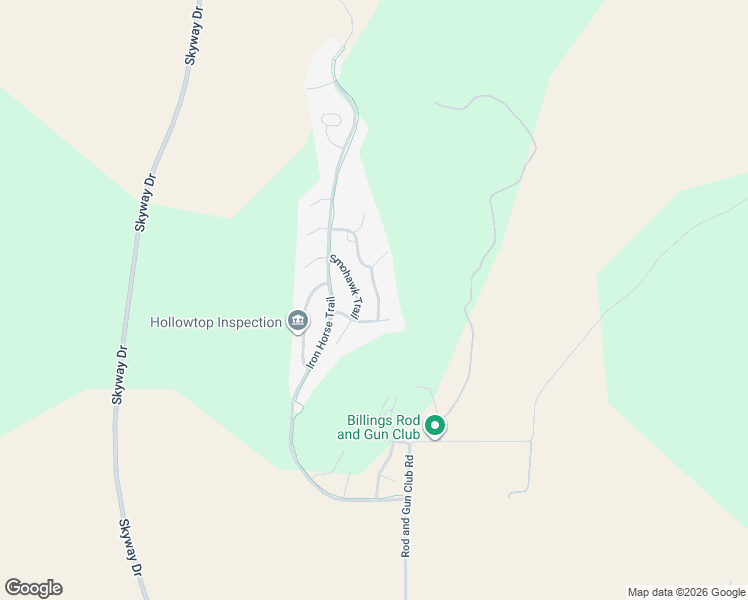 map of restaurants, bars, coffee shops, grocery stores, and more near 4215 Smohawk Trail in Billings