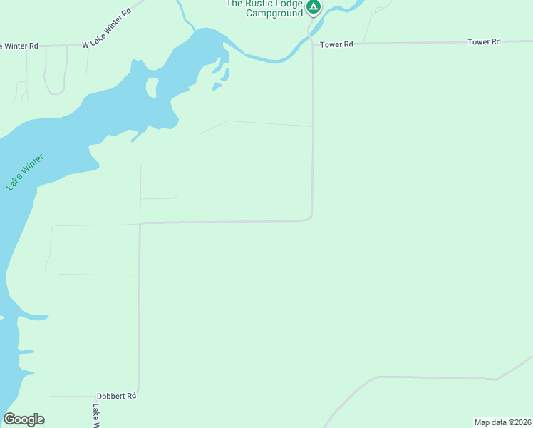 map of restaurants, bars, coffee shops, grocery stores, and more near 5121 Lake Winter Road in Winter