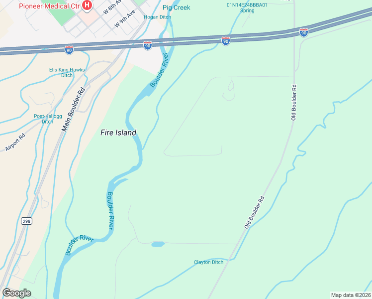 map of restaurants, bars, coffee shops, grocery stores, and more near 84 Indian Rings Road in Big Timber