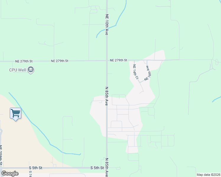map of restaurants, bars, coffee shops, grocery stores, and more near 27601 Northeast 10th Avenue in Ridgefield