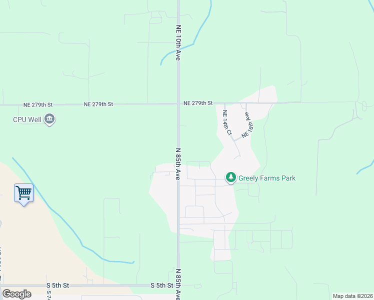 map of restaurants, bars, coffee shops, grocery stores, and more near 27601 Northeast 10th Avenue in Ridgefield