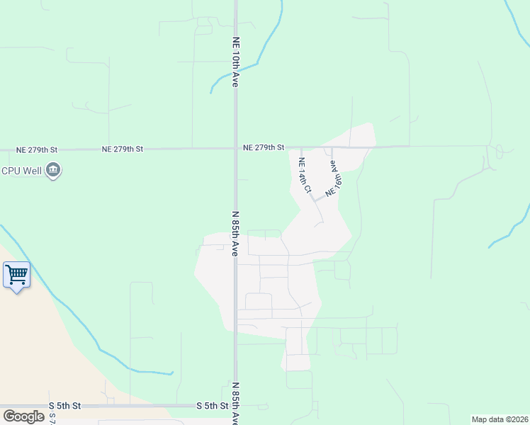 map of restaurants, bars, coffee shops, grocery stores, and more near 27601 Northeast 10th Avenue in Ridgefield