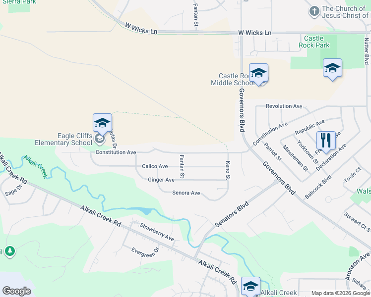 map of restaurants, bars, coffee shops, grocery stores, and more near 941 Constitution Avenue in Billings